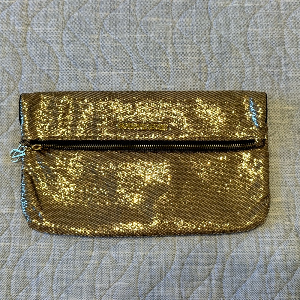 Victoria Secret Gold Sequin Clutch